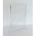 Obdĺžniková sklenená trofej